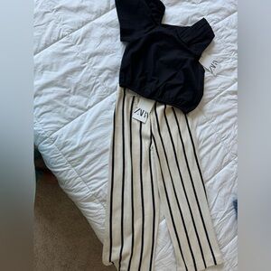 Zara pant and blouse set nwt